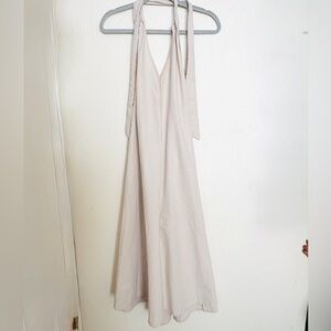 Morgan Taylor Cream Backless Halter Dress /Size M